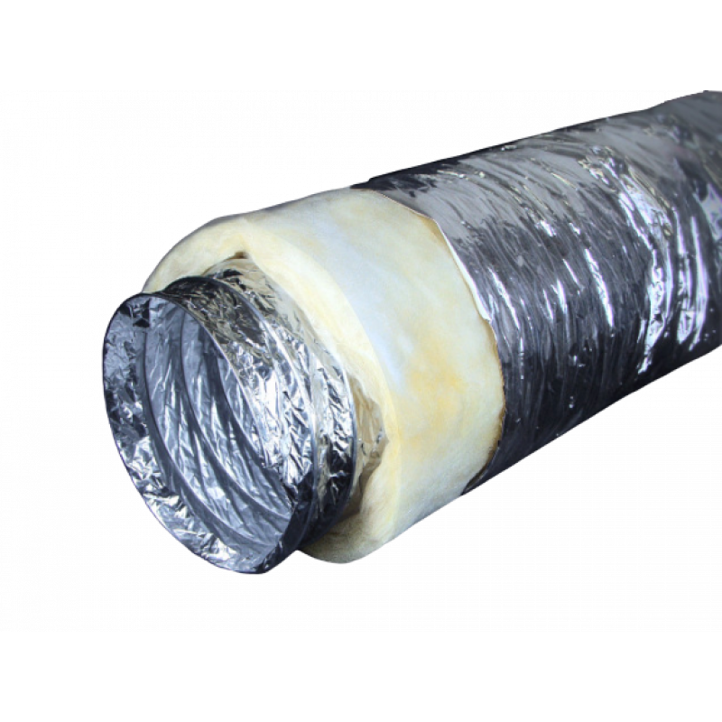 АПЛ-П 160 Теплозвукоизолированный воздуховод гибкий полиэфирный, (L до 10м) изолированный, утепленный, звукопоглощающий