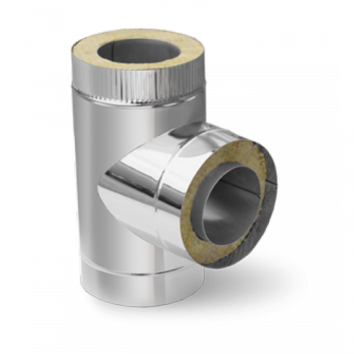 Сэндвич тройник Т-образный 100/180 (цинк 0,5 / цинк 0,5)