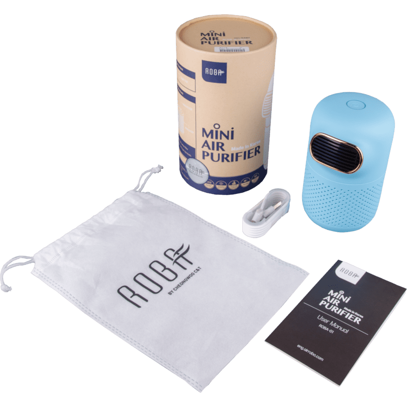Мини-очиститель воздуха ROBA-01, sky blue