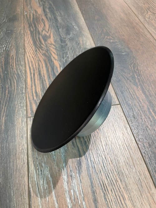 Диффузор стальной приточно-вытяжной FoZa PV-100 Черный матовый RAL9005