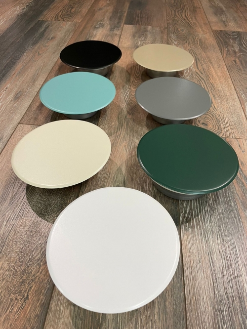 Диффузор стальной приточно-вытяжной FoZa PV-125 Серый матовый RAL7005