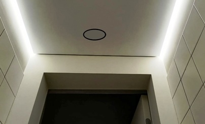 Теневой магнитный диффузор с вентилятором для потолков из гипсокартона 125 мм