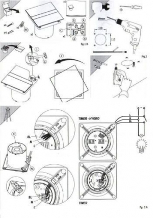 Накладной вентилятор Cata E 150 GTH (Таймер, датчик влажности, термометр, дисплей)