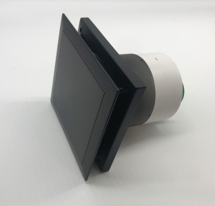 Вентилятор накладной Helios MiniVent M1/120 F Black Matte (таймер, датчик влажности) d120