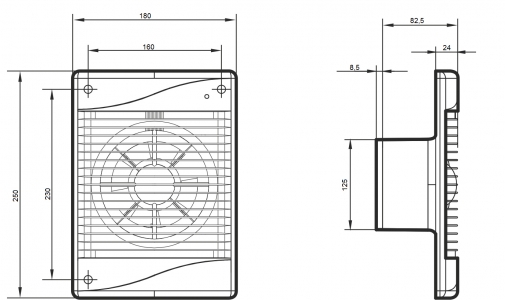 Вентилятор ERA DiCiTi STANDARD 5